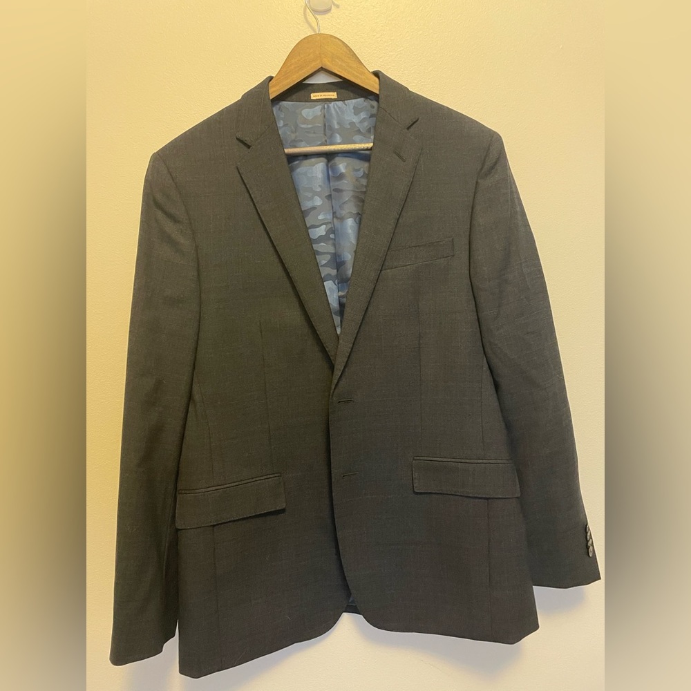 Grey suit jacket